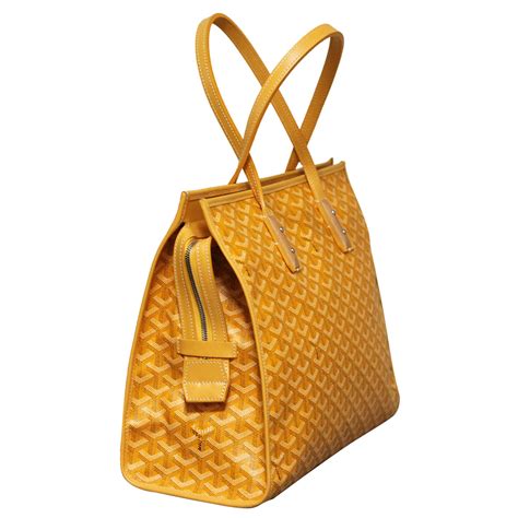 yellow goyard side bag|Goyard tote bag price.